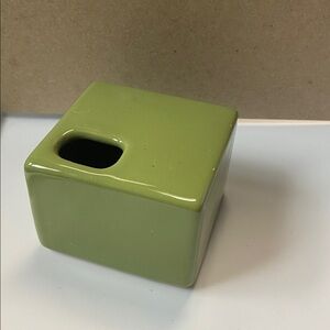 Green Sage Chive Square Ceramic Small Bud Vase Home Decor